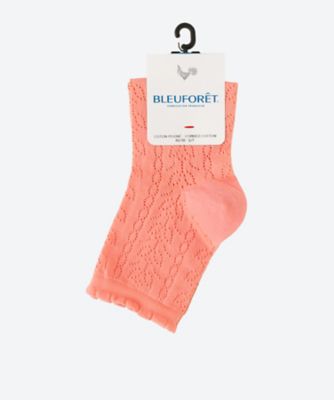 BLEU FORET (Women)/ブルーフォレ ＯＰＥＮ　ＷＯＲＫ　ＡＮＫＬＥ　ＳＯＣＫＳ　ＷＩＴＨ　ＣＯＢ　ＰＡＴＴＥＲＮ