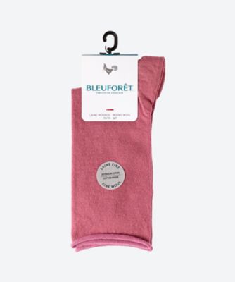 BLEU FORET (Women)/ブルーフォレ SOLID COLORS FINE WOOL SOCKS WITH COTTON INSIDE 6700 blush 靴下【三越伊勢丹/公式】