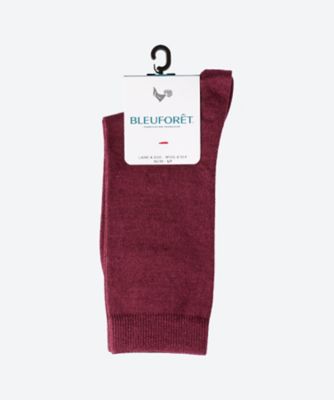 ＜BLEU FORET (Women)＞ＳＯＬＩＤ　ＣＯＬＯＲＳ　ＷＯＯＬ　＆　ＳＩＬＫ　ＪＥＲＳＥＹ　ＳＯＣＫＳ　６４８８