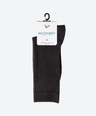 ＜BLEU FORET (Women)＞ＲＩＢＢＥＤ　ＷＯＯＬ　＆　ＳＩＬＫ　ＳＯＣＫＳ　６５６５
