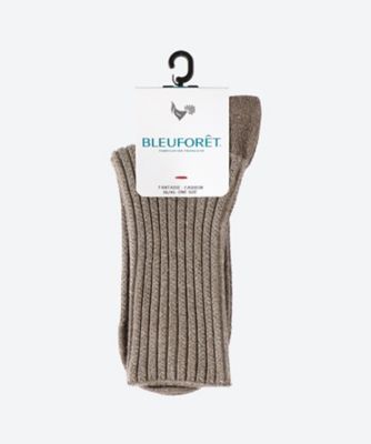＜BLEU FORET (Women)＞ＲＩＢＢＥＤ　ＬＵＲＥＸ　ＳＯＣＫＳ　６５５２