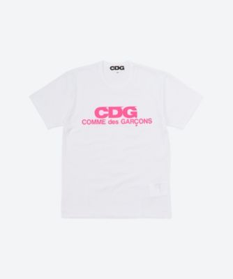 PINK LOGO T―SHIRT SZ―T086―051 | CDG/シー