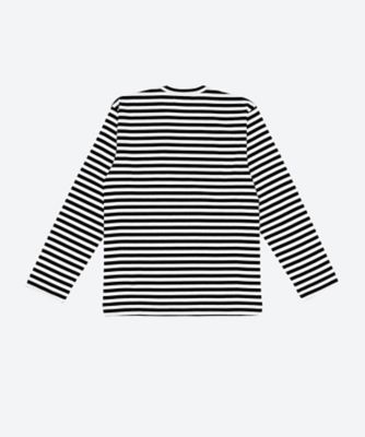 LONG SLEEVE T―SHIRT／BLACK STRIPE SZ