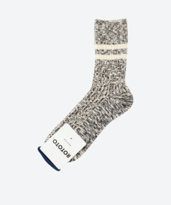 ＜ROTOTO (Men)＞【靴下おまとめ】ＳＬＵＢ　ＳＴＲＩＰＥ　ＳＯＣＫＳ