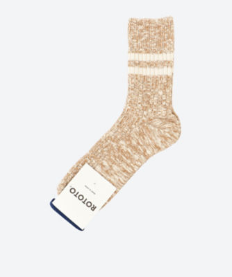 ＜ROTOTO (Men)＞【靴下おまとめ】カジュアルソックス　ＣＯＴＴＯＮ　ＳＬＵＢ　ＳＴＲＩＰＥ　ＳＯＣＫＳ