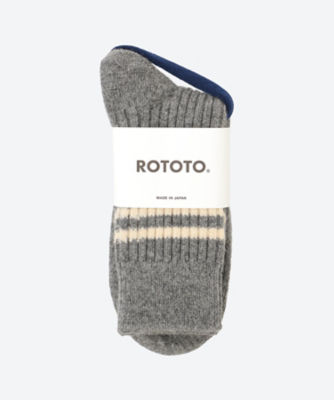 ＜ROTOTO (Men)＞【紳士靴下おまとめ】カジュアルソックス　ＷＯＯＬ　ＳＴＲＩＰＥ　ＳＯＣＫＳ