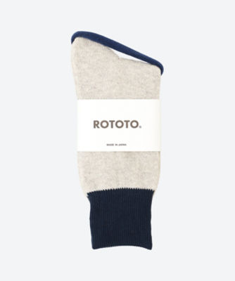 ＜ROTOTO (Men)＞【紳士靴下おまとめ】カジュアルソックス　ＤＯＵＢＬＥ　ＦＡＣＥ　ＣＲＥＷ　ＳＯＣＫＳ　”ＳＩＬＫ　＆　ＣＯＴＴＯＮ”