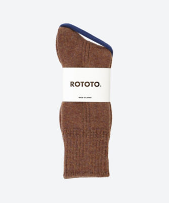 ＜ROTOTO (Men)＞【靴下おまとめ】カジュアルソックス　ＷＯＯＬ　ＣＲＥＷ　ＳＯＣＫＳ