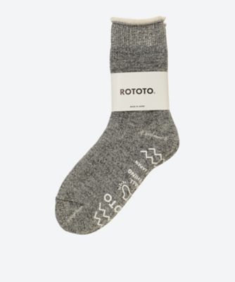 ＜ROTOTO (Men)＞ルームソックス　Ｒ１６１５　ＤＯＵＢＬＥ　ＦＡＣＥ　ＲＯＯＭ　ＳＯＣＫＳ　”ＳＨＡＧＧＹ　ＰＩＬＥ”