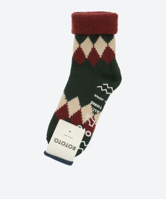 ＜ROTOTO (Men)＞ルームソックス　Ｒ１６２３　ＣＯＭＦＹ　ＲＯＯＭ　ＳＯＣＫＳ　”ＤＩＡＭＯＮＤ”