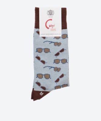 ＜corgi (Men)＞メガネ柄ソックス　８０－４５－６８２９