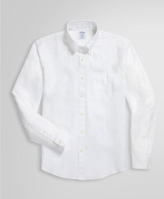 Brooks Brothers/ブルックス ブラザーズ アイリッシュリネン　ソリッド　スポーツシャツ　Ｒｅｇｕｌａｒ　Ｆｉｔ　１００２０００１６