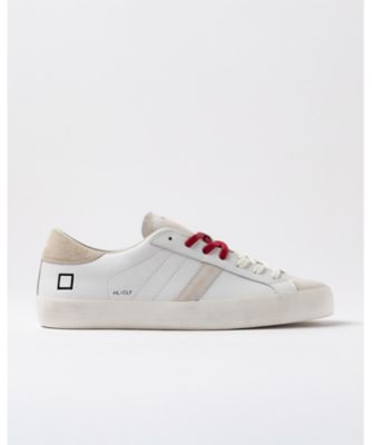 ＜D.A.T.E.＞スニーカー　ＨＩＬＬ　ＬＯＷ　ＣＡＬＦ　ＷＨＩＴＥーＢＥＩＧＥ　ＨＬーＣＡーＨＢ