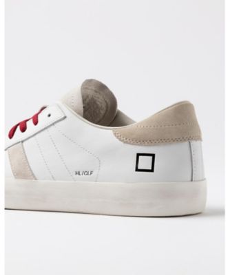 スニーカー HILL LOW CALF WHITEーBEIGE HLー