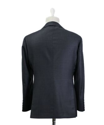 新品未使用RING JACKET ワンプリーツスラックス チャコールグレー46 スーパー140'sウール チャコールグレースーツ S