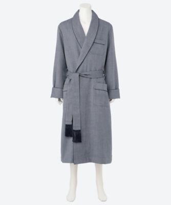 ＜DEREK ROSE (Men)＞ウールガウン　＃５９０１Ｌｉｎｃｏｌｎ１１