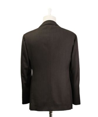 スーパーエクストラファインメリノウール ブラウンスーツ S
