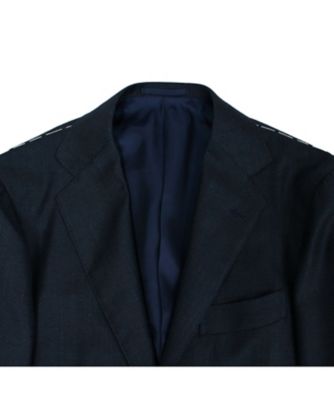 RING JACKET リングヂャケット　スーツ　ネイビー　46 美品 エフォートレス ネイビージャケット S／5N085F01X