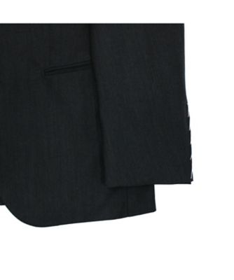 スーパー140'sウール チャコールグレースーツ S