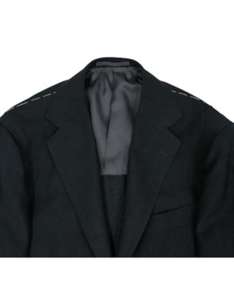 新品未使用RING JACKET ワンプリーツスラックス チャコールグレー46 サキソニー 2プリーツスラックス チャコールグレー S