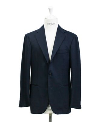 極美品 RING JACKET 王道のネイビースーツ 42(S相当) スーパー140'sウール ネイビースーツ S