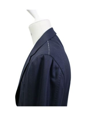 スーパー160's 4プライ マットウーステッド ネイビースーツ