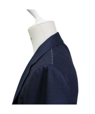 ピュアシルク ネイビージャケット S／RT055F47X | RING