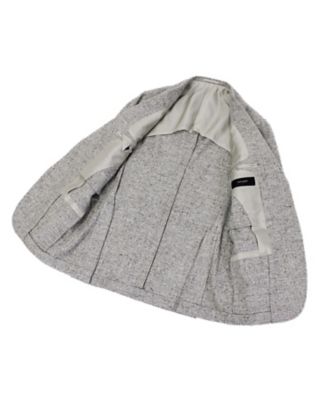 ツイード グレージュジャケット S／RT055F56U | RING