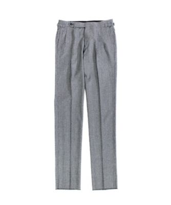 ハウンドトゥース 2プリーツスラックス S／RT075F24A