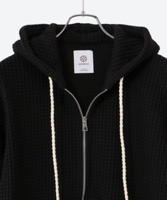 BIG WAFFLE HOODIE | SEAGREEN (Men)/シーグリーン 