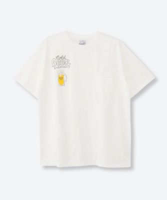 【holiday×peate】Tシャツ　ホワイト　※11日までお値下げ中 HOLIDAY×Peate SUPER FINE S/S T-SHIRT（COMBI）｜HOLIDAY（ホリデイ