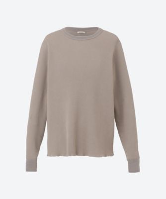 ＜WONDER ROOM ESSE (Men)＞Ｔシャツ　長袖クルー　ＷＥ００３Ｔ０５／Ｔｈｅ　Ｗａｆｆｌｅ