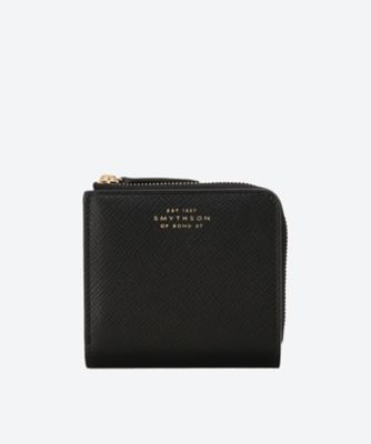 Smythson スマイソン Panama Lジップ財布 Black 三越伊勢丹 公式 Shopping Mall