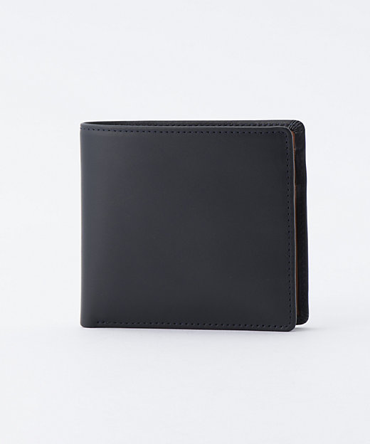  ダービーコレクション 二つ折り財布（小銭入れ付）S7532DC ネイビー×タン(ライトブラウン) 財布・マネークリップ