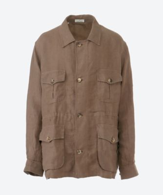 OUR サファリジャケット　ブラウン サファリジャケット AG25F／A／SAFARI5／7479