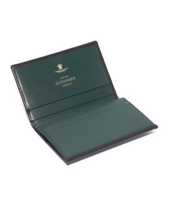 ETTINGER (Men)/エッティンガー 伊勢丹メンズ館限定 名刺入れ ブラックxグリーン 【三越伊勢丹/公式】