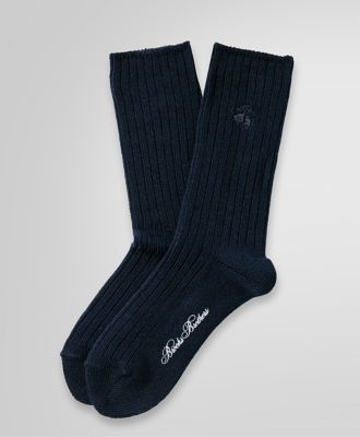 ＜三越伊勢丹/公式＞ Brooks Brothers/ブルックス ブラザーズ コットンブレンド GF リブソックス NAVY 靴下【三越伊勢丹/公式】