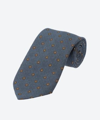 ネクタイ　麻混小紋　ＳＢ２５Ｓ／Ｓ／Ｘ１３５