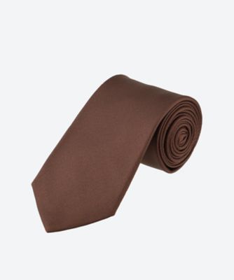 【新品・未使用】Drakes ドレイクス ネクタイ ブラウン 茶 ソリッド 無地 ネクタイ T50オンス無地 DR25S／S／DR1AAS 23692