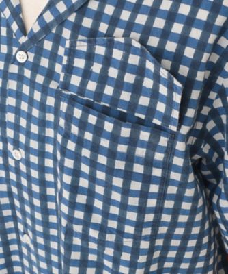 【美品】Drakes Shirts シャツ コットン チェック ドレイクス カジュアルシャツ チェック DR25S／S／DR2A4F89