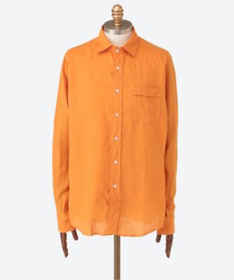 Drake's (Men)/ドレイクス シャツ CLS麻無地 *DR25S/S/DR2A4E 03オレンジ トップス【三越伊勢丹/公式】