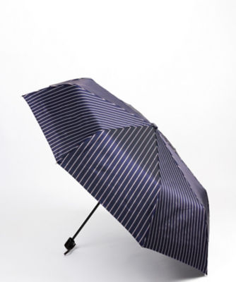 ＜RAMUDA (Men)＞折りたたみ傘　レインストライプ　耐風骨