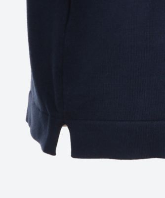 長袖モックネック　ソフトコットン