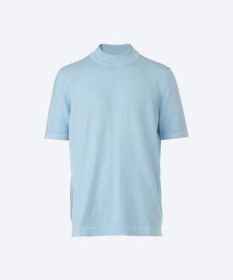 GRAN SASSO (Men)/グランサッソ 半袖モックネック　ソフトコットン
