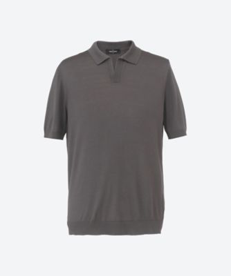 ＜GRAN SASSO (Men)＞シルクニットスキッパー　半袖　ＧＲ２５Ｓ／４３１２９／２３５０３