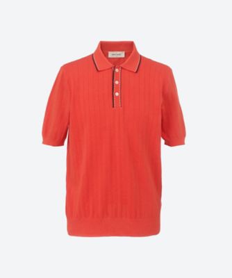 ＜GRAN SASSO (Men)＞鹿の子ニットポロ　ＧＲ２５Ｓ／５７１７０／１８０４７