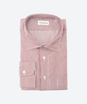 長袖ブラウンストライプ ワイドカラードレスシャツ 三越伊勢丹オンラインストア 公式