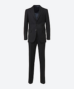 TRENZA PREMIUM (Men)/トレンザ プレミアム 国産生地　シングル　ノープリーツ　ネイビー　スーツ