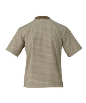 ミニボーダー　ハイネック半袖Ｔシャツ　８７０７５０８５ＭＮ８５１＿＿＿
