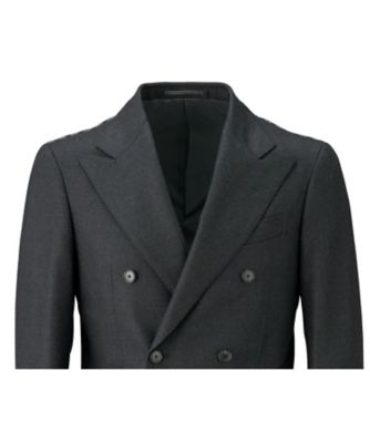 【美品】LONNER × ゼニア(近年タグ) 黒 ST柄 ダブルブレスト スーツ 美品】LONNER × ゼニア(近年タグ) 黒 ST柄 ダブルブレスト